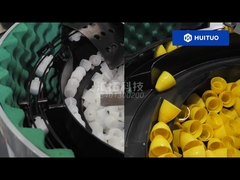 Toilet cleaning liquid filling line, capping and screwing in one