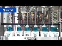 Cosmetic water filling and capping line,Pump cover inner and outer cover screw capper