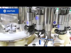 Filling and capping machine for mayonnaise salad dressing