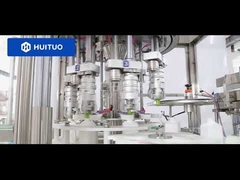 The capping machine for hand sanitizer is common for round caps and pump caps