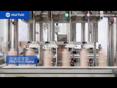 Filling machine for cleanser and capping machine for pump cap, non-drip filling, precise capping