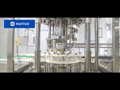 Huituo automatic PET bottle container glass cleaner roatry capping machine for spray trigger