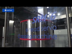 Huituo automatic 60bpm glass jar bottle honey and syrup rotary 6-head servo rotary capping machine