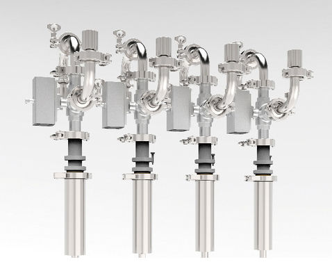 Automatic pump filling and capping machine for bath foam and shampoo