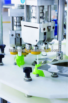 Huituo automatic rotary spray trigger capping machine capper for kitchen, glass and toilet cleaner