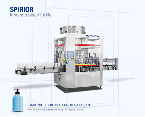 Three Claws Structure 84 Disinfectant Glass Bottle Filling And Capping Machine