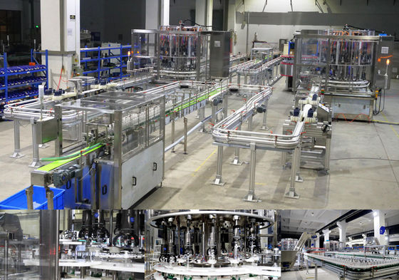 PLC Control Liquid Soap Filling Capping Labeling Machines 12000BPH