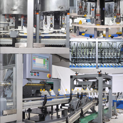 Four Claws Liquid Filling Capping Machine For Toilet Cleaner