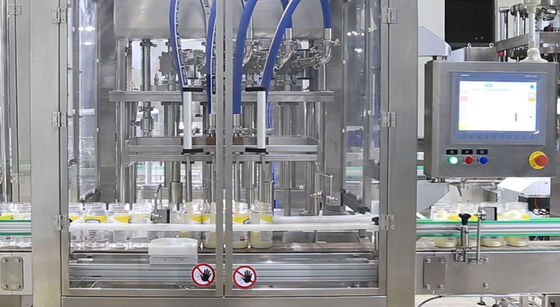 Mayonnaise Salad Dressing Filling And Capping Machine Round Cap Capping