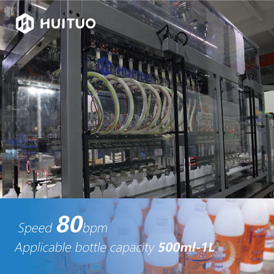 Automatic Linear 2 Row Flowmeter Filling Machine For Disinfectant Fluid