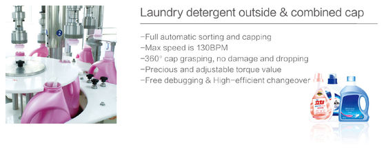 Plastic Bottle Liquid Laundry Detergent Filling Capping Machine 2L 3L 4L 5L