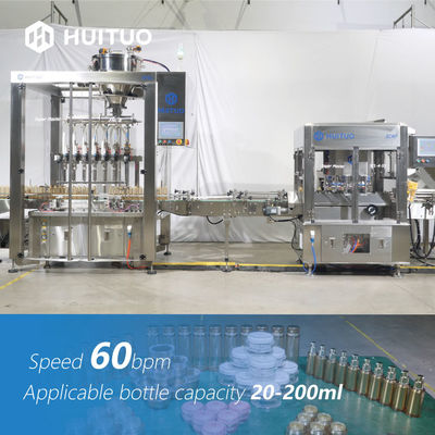 Automatic Cosmetics Bottle Linear Piston Volumetric Filling Machine Filler 6 Head