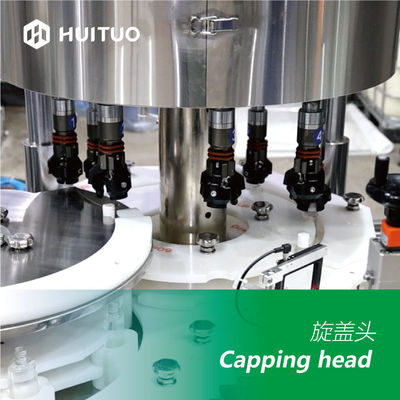 Huituo 8 Head Automatic Roatry Capping Machine For Pull Push Cap Baby Oil