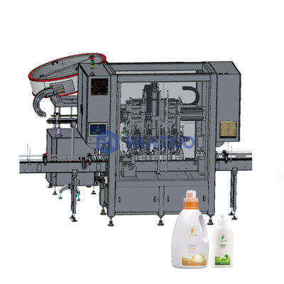 Automatic Linear Screw Bottle Servo Capping Machine With Cap Elevator And Sorter