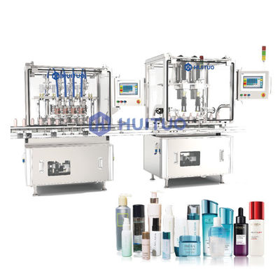 Automatic Linear Screw Bottle Servo Capping Machine With Cap Elevator And Sorter