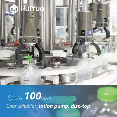 PET Bottle Servo Capping Machine 10 Head For Hand Wash Sanitizer