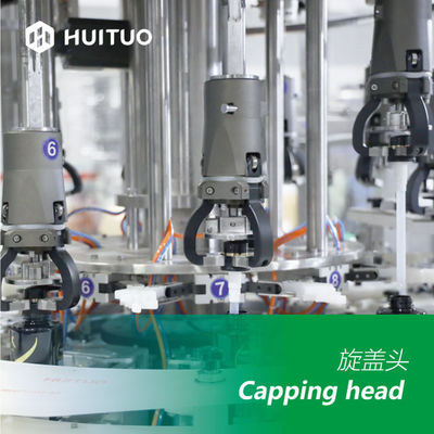 Automatic rotary spray dispenser dosing pump capping machine with electronic cam and servo torque control