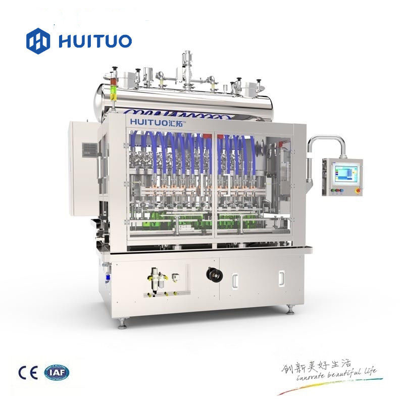 Automatic linear bottle liquid dosing volumetric filling machine filler for high viscous product