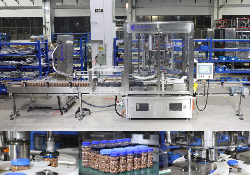 Nuts Automatic Capping Machine,Capping machine for canned nuts, big round capping machine