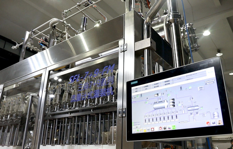 Huituo Flowmeter Filling and Servo Capping Machine For Pharmaceutical Reagents and medical disinfectant fluid
