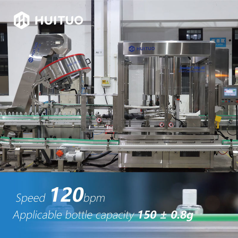 Huituo 8 Head Automatic Roatry Capping Machine For Pull Push Cap Baby Oil