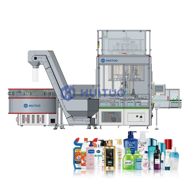Automatic rotary spray dispenser dosing pump capping machine with electronic cam and servo torque control